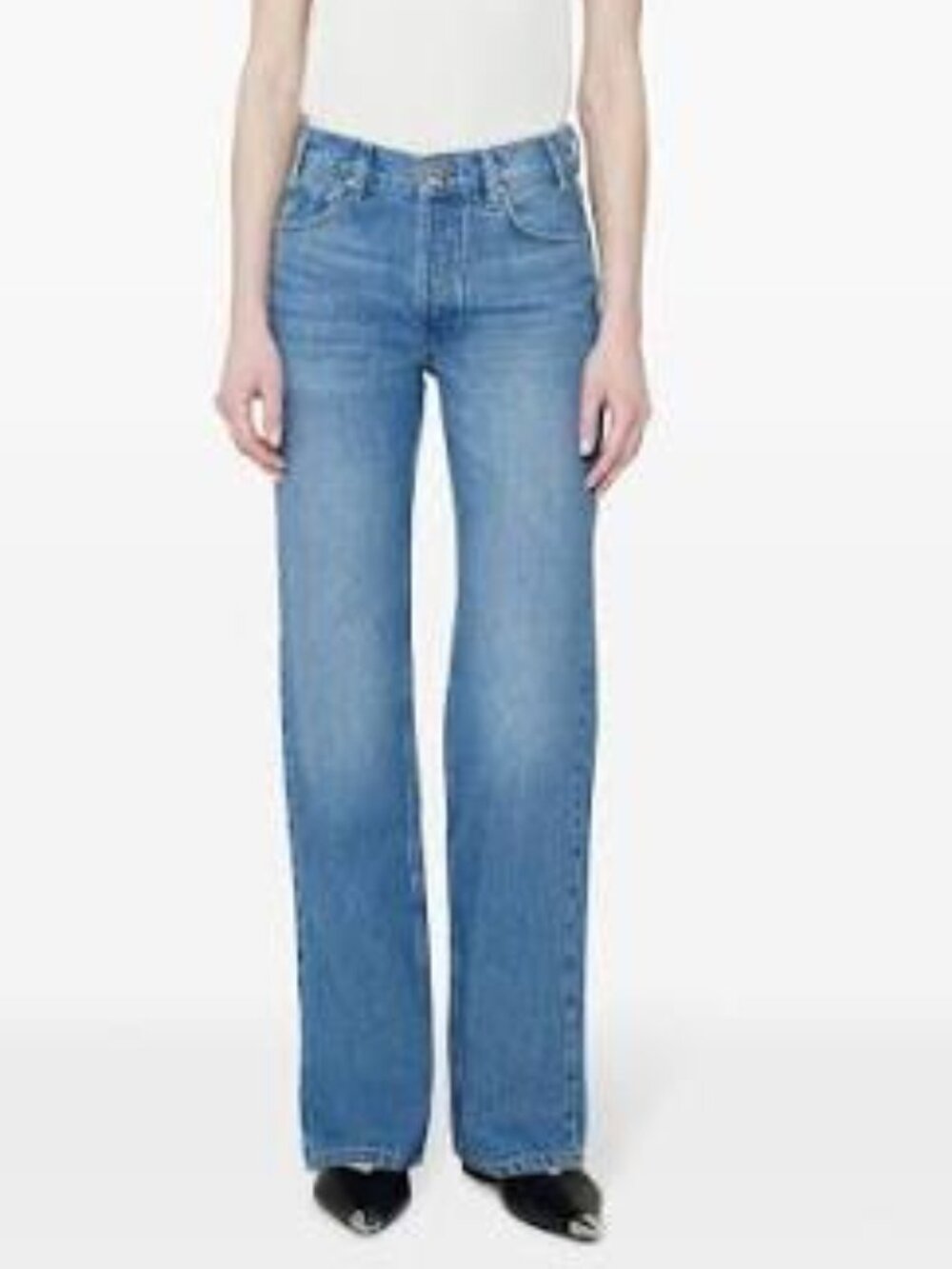ANINE BING Gavin Long Jean Atlantic Blue Size 30